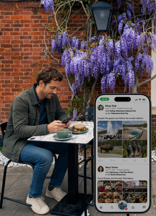 Friends finding inspiration for their next experience